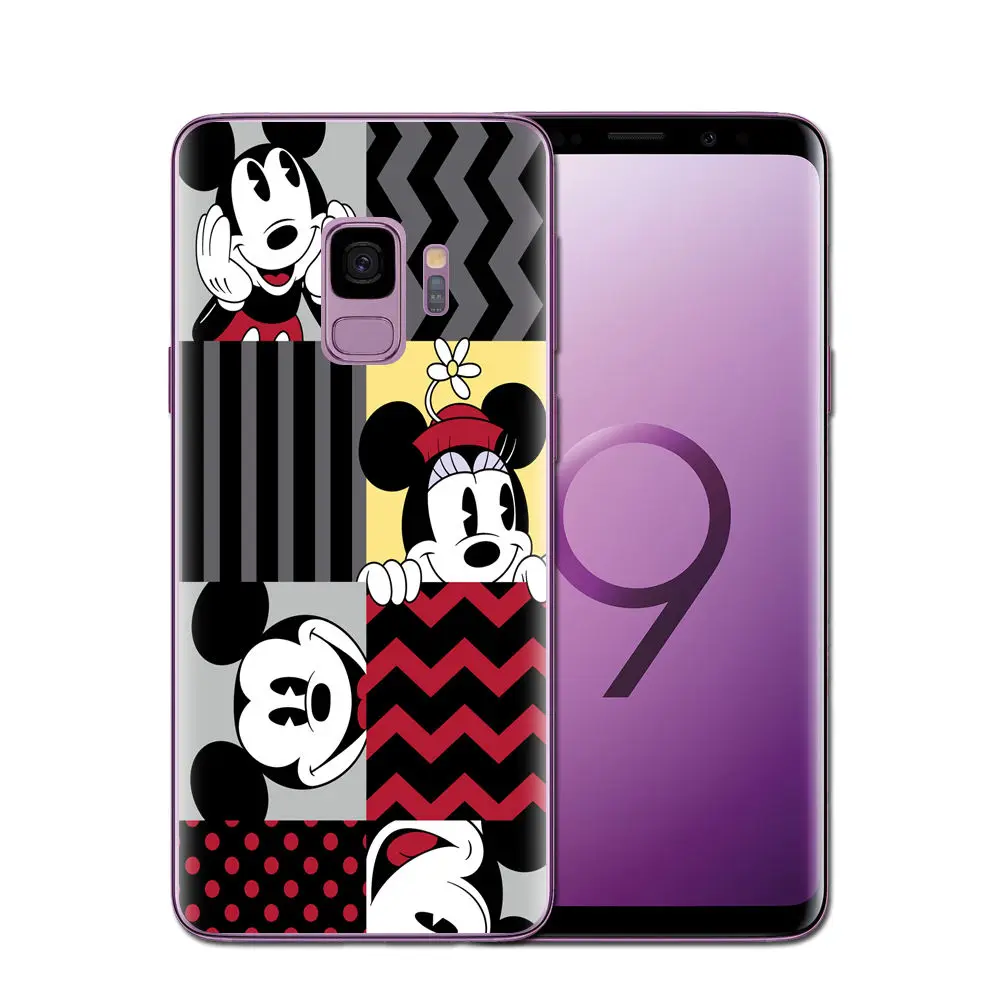 Mickey Minnie Silicone Case For Coque Samsung Galaxy S6 S7 Edge S8 S9 Plus J3 J5 J7 A5 A7 2016 2017 Note 8 A8 2018 Cover |