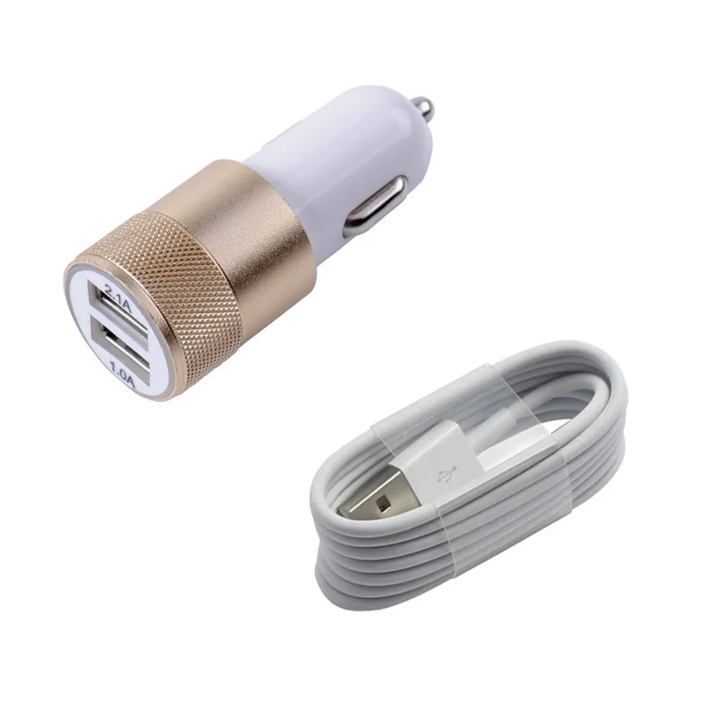 Универсальное автомобильное зарядное устройство с двумя USB-портами и