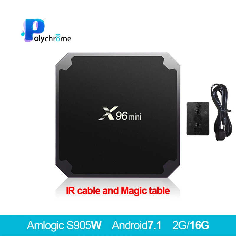 X96 Мини Android 7 1 Smart tv BOX Amlogic S905W четырехъядерный поддержка 4 K 30tps 2 ГГц WiFi