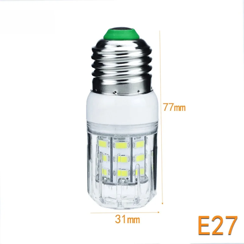 10x E27 E14 E12 E26 светодиодный лампы 5730 SMD 110V 220V DC 12V 24V 27 Светодиодный s 7 Вт свет кукурузы