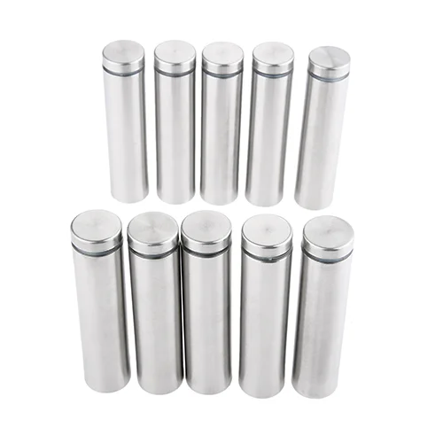 19x80mm DRELD 10 шт./лот 19 мм нержавеющая сталь рекламные стойки болты булавки гвозди билборд крепежные винты оборудование Стекло крепеж - Цвет: 19x80mm