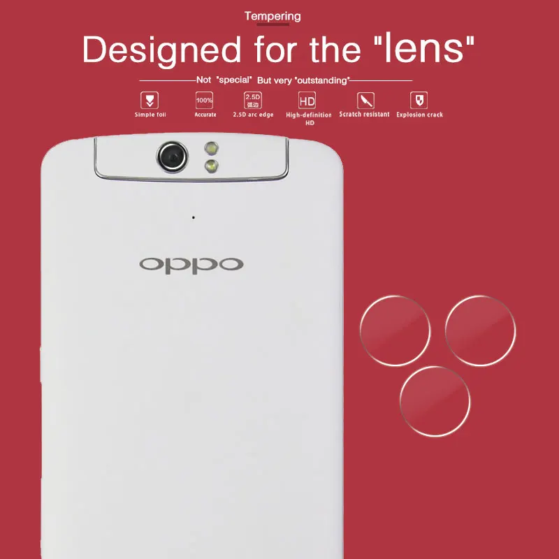 Камера объектив защитная пленка из закаленного Стекло для Oppo N1 5 9 в прозрачные