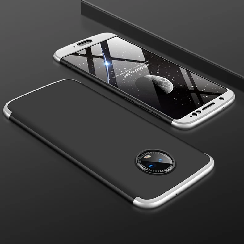 360 Полное покрытие защитный чехол для телефона для Motorola Moto G6 Тонкая матовая кожа 3 в 1 Жесткая задняя панель из поликарбоната для Moto G6 Coque