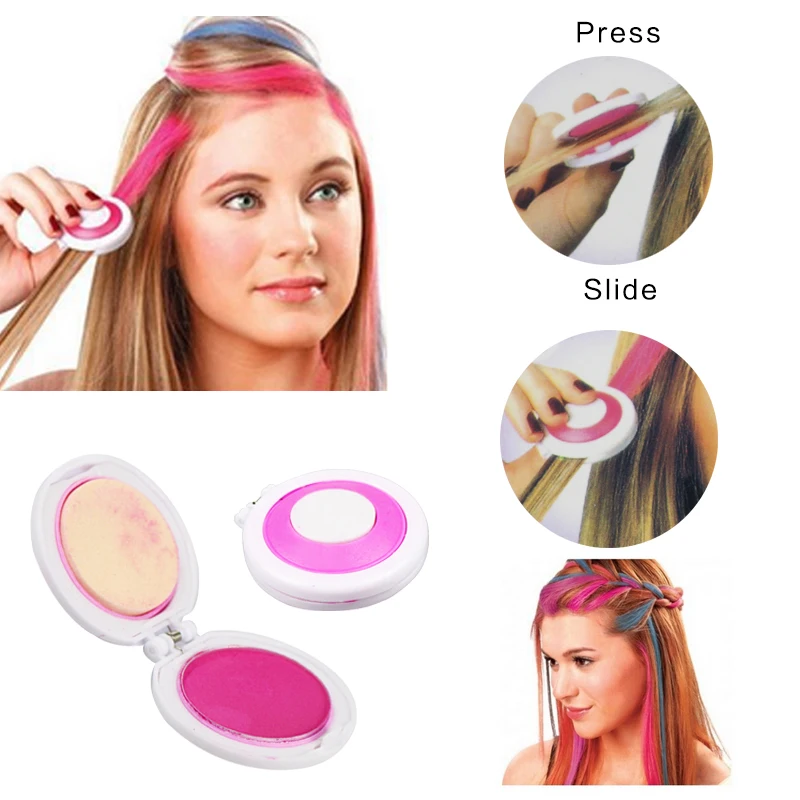 Временная Краска для волос мелок 4 цвета пудра краситель мягкая паста вечерние |