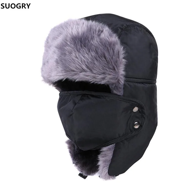 Шапка ушанка меховая с маской для лица|mens winter fur hats|fur ushanka hatushanka hat |