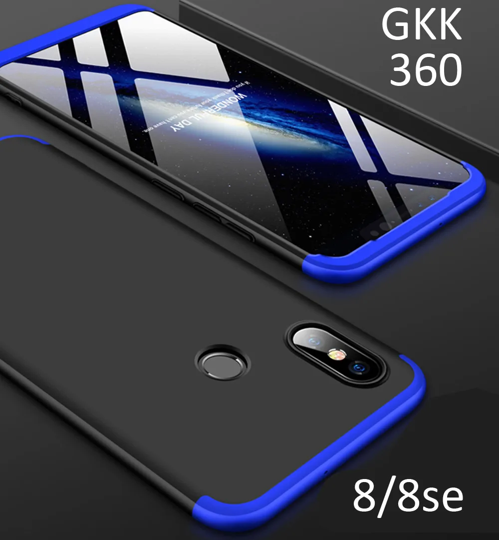 Чехол GKK для Xiaomi Mi 9 Mi8 8 Lite Pro чехол с полной защитой на 360 градусов держатель