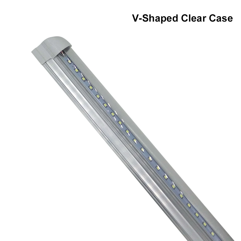 28вт СИД свет пробки 4ft T8 интегрированный V образные трубы AC85-265V 192 светодиодов SMD2835 суперяркость чип магазин в США 25 шт./лот