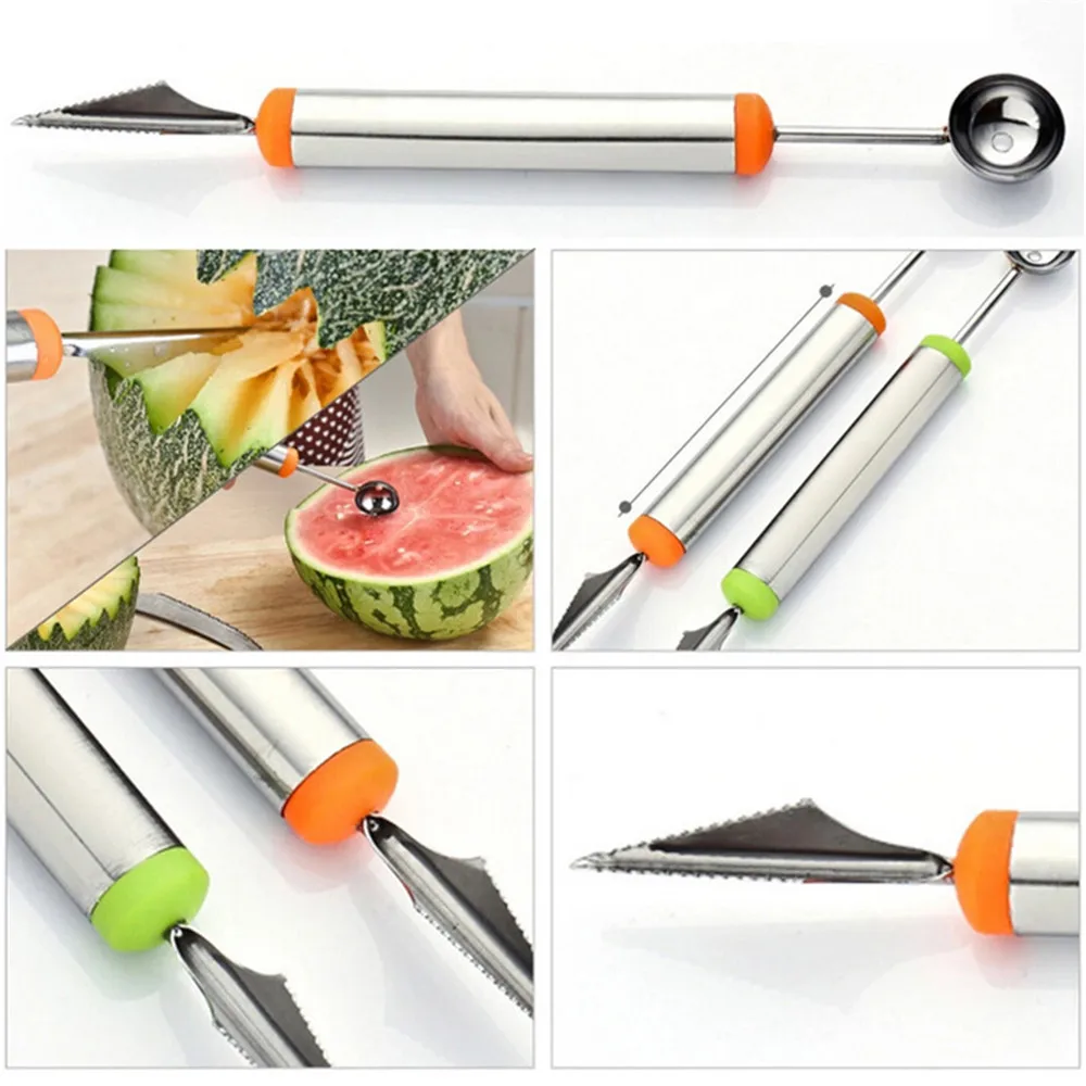 YOTOP нож для резьбы в виде дыни из нержавеющей стали двусторонний лопатка