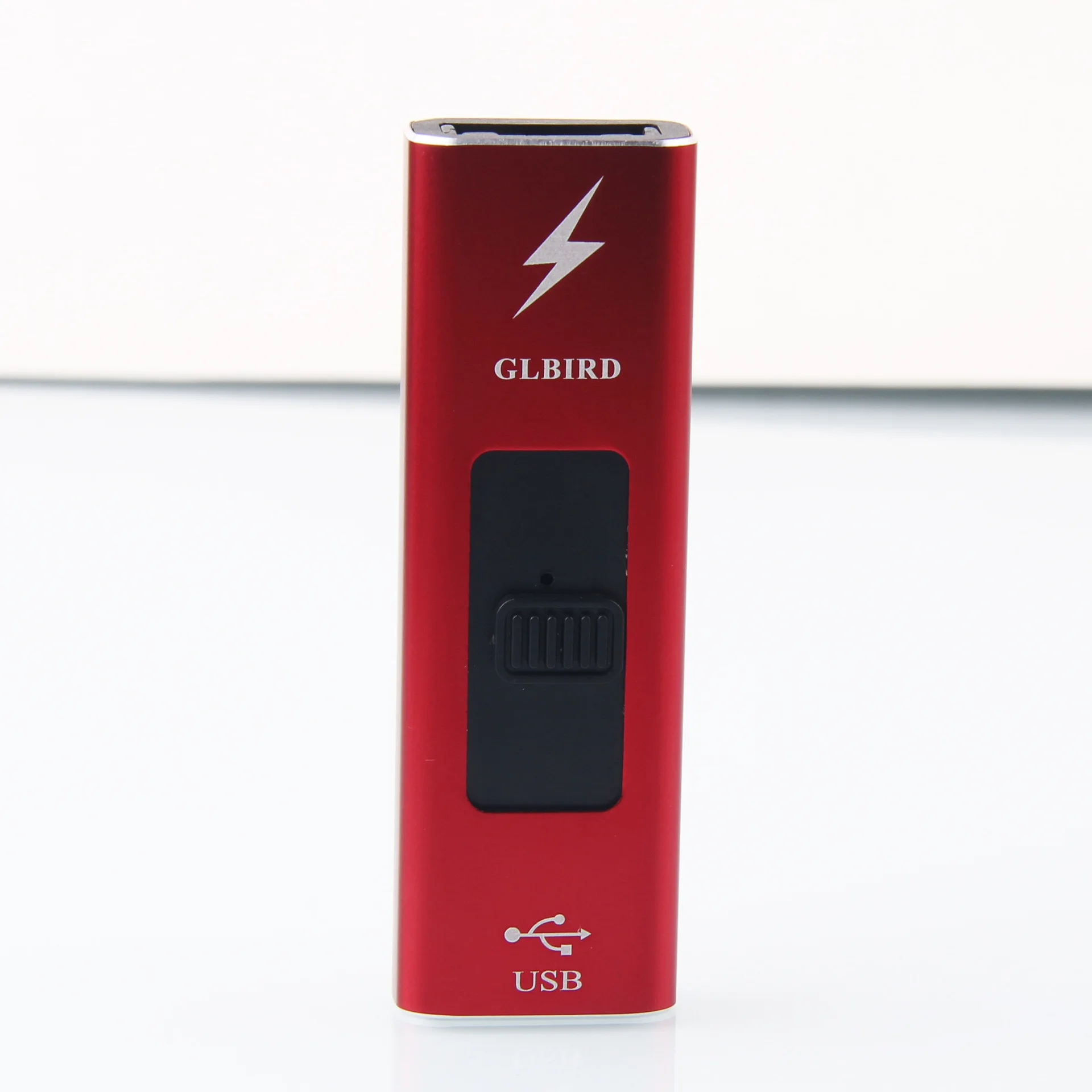 USB прикуриватель тонкая дуговая плазменная Зажигалка Ветрозащитная электронная перезаряжаемая Зажигалка для курения беспламенные гаджеты для мужчин - Цвет: red