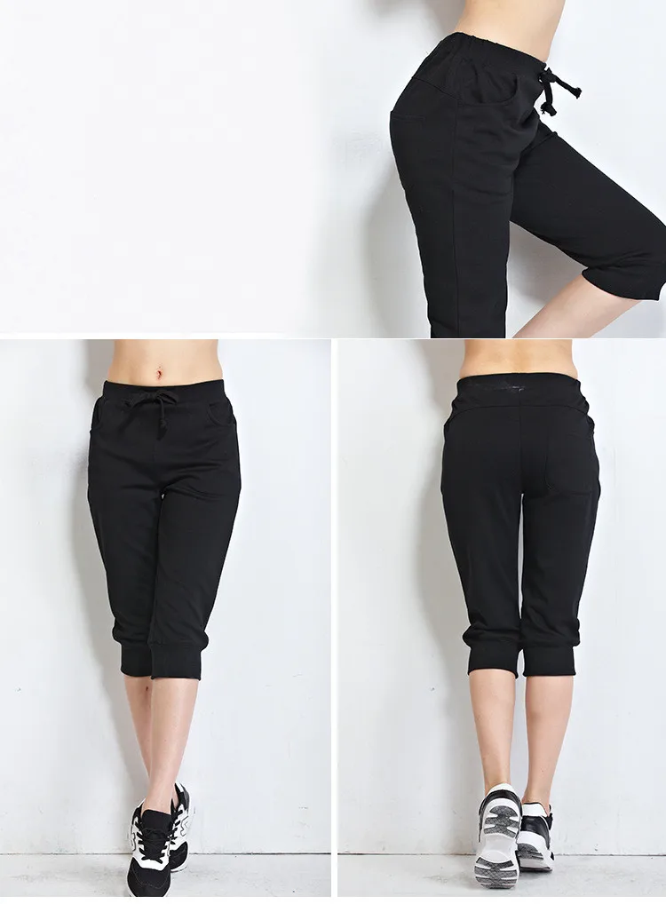 Women's summer Seven Length Harem Pants Large Size 5XL 6XL Gray Casual Joggers Sweatpants trousers Capri female | Женская одежда