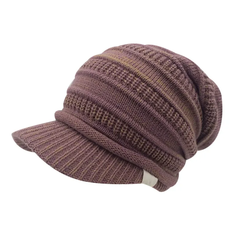 2018 зимние Snapback женские шапки для папы Хлопковые вязаные теплые бейсболки дам