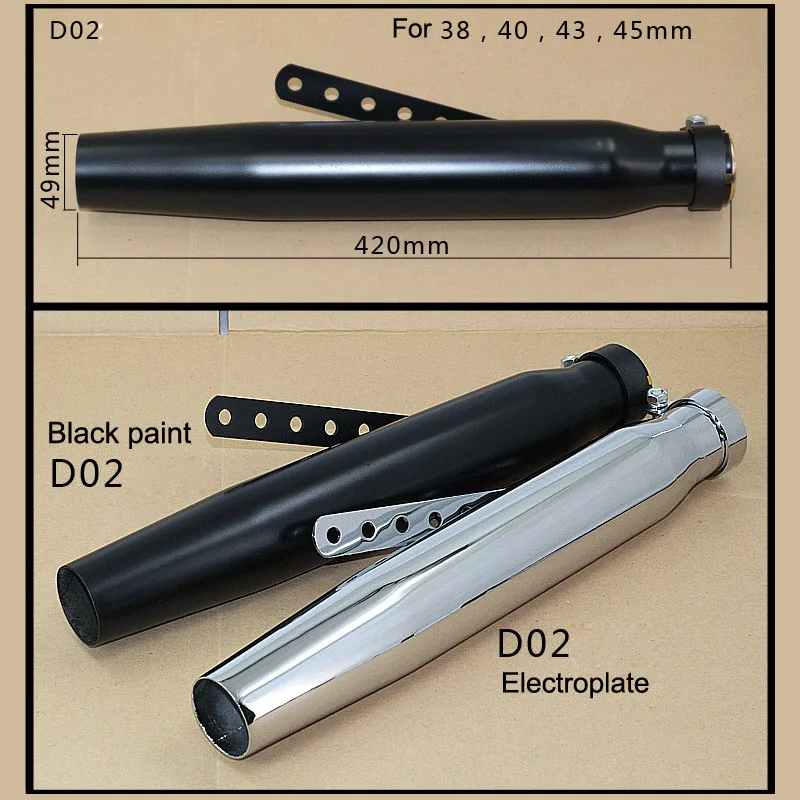 Мотоцикл глушитель старину Винтаж модные выхлопной трубы для Harley Davidson выхлопных