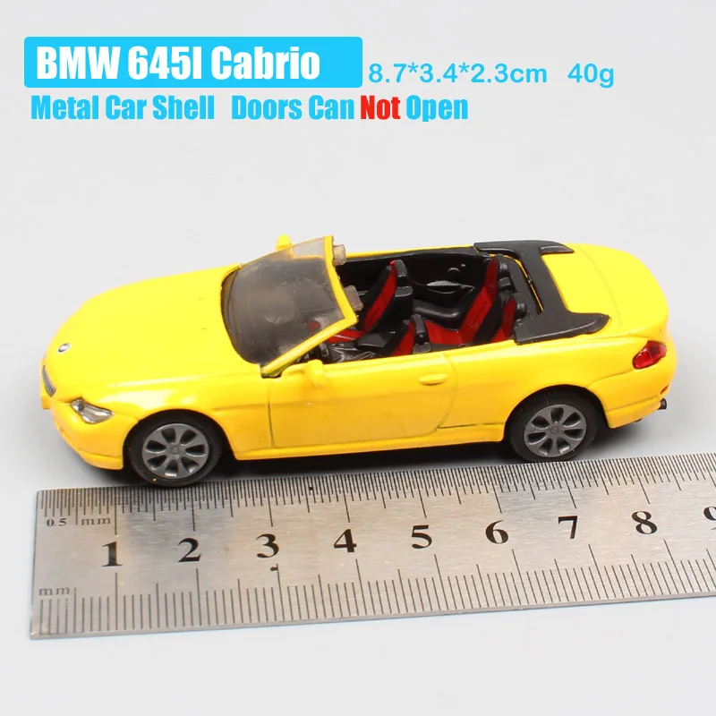 8 см Siku мини Dodge Viper STR mlaren ADAC Audi A4 Avant 545i полицейский X5 комбайн автомобиль и литые под давлением Автомобили Модель игрушки для детей - Цвет: 645I Cabrio