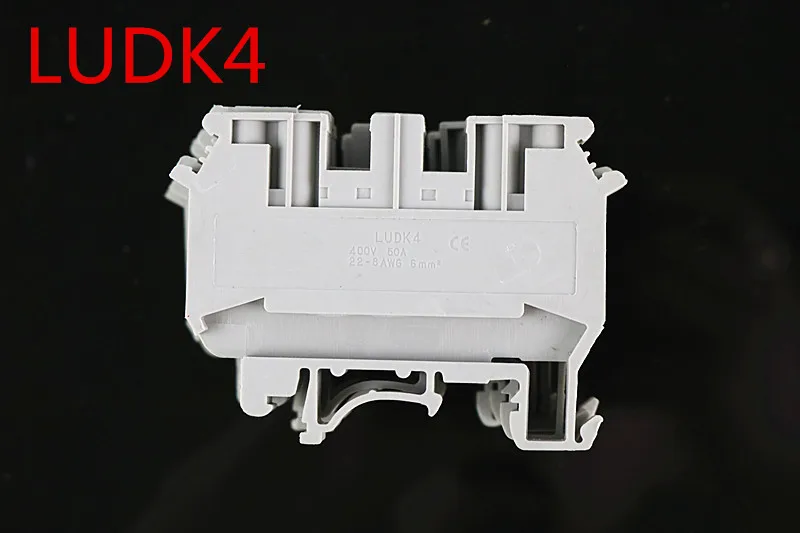 

Высококачественный 10 шт. LUDK4 двойной входной и выходной терминал UDK4 направляющая комбинированная проводная линия 2 в 2 из фотоэлементов