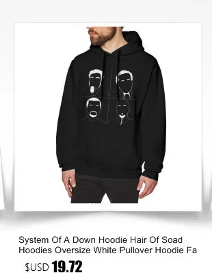 Система пуховых толстовок с капюшоном Hair Of Soad, толстовки с капюшоном больших размеров, белый пуловер с капюшоном, модная уличная одежда с длинным рукавом, хлопковые мужские толстовки с капюшоном