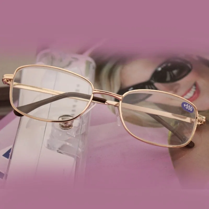 Очки для чтения с металлической полной оправой мужчин и женщин EyeEwear модные очки