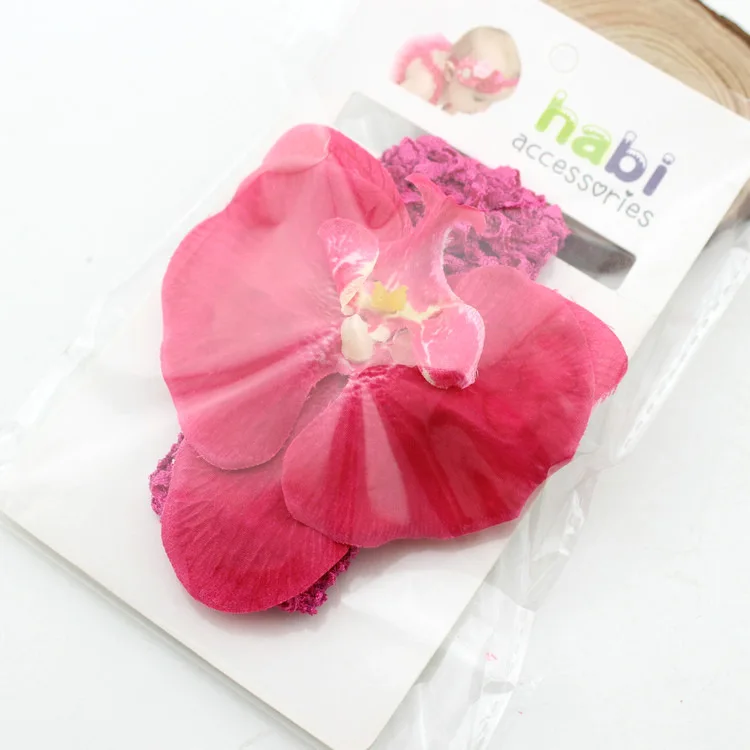 Детские головные повязки фаленопсис 3D цветочные для волос аксессуары девочек