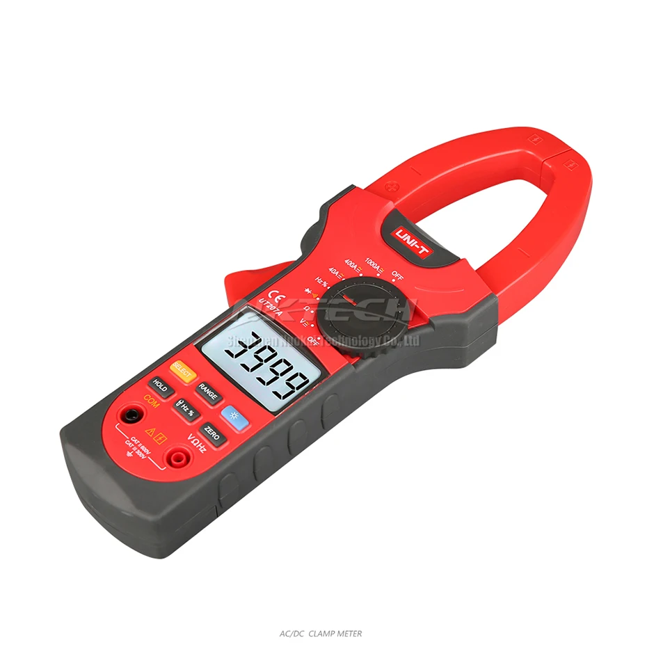 UNI-T Цифровые токоизмерительные клещи UT207 UT207A UT208 UT208A UT209 UT209A Авто Диапазон AC DC Вольт тока 1000V 1000A Амперметр частота Ом