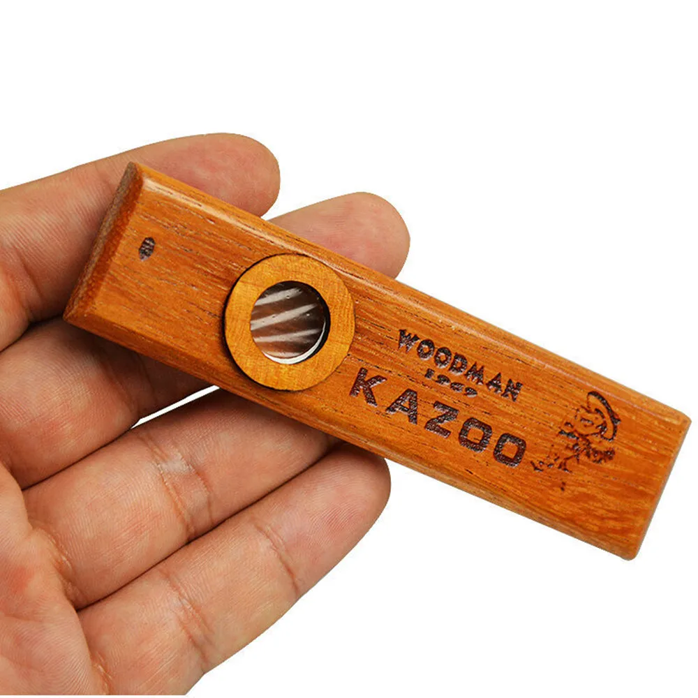 Популярные деревянные Дровосек kazoo orff инструменты укулеле гитара партнер деревянная Губная гармошка с металлической коробкой