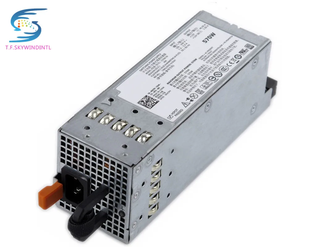 Бесплатная доставка 570 Вт блок питания сервера для R710 R410 источник FU100 G686J C570A S0 A570P