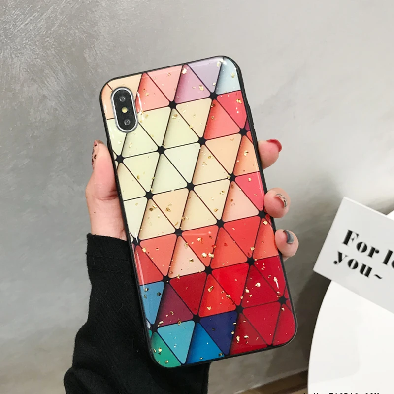 Разноцветный сетчатый мягкий чехол из золотой фольги для samsung Note 10, 8, 9, шикарные ромбовидные дворцовые цветы, чехол для samsung Galaxy S10 Plus, S9