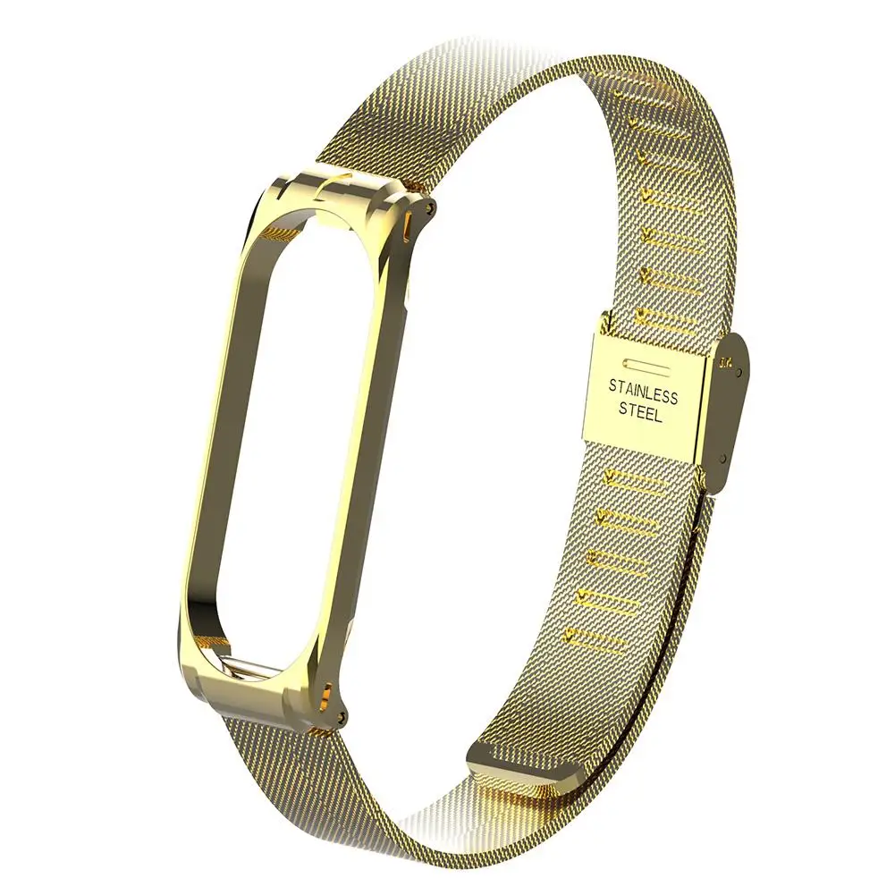 Replacement Wristband Bracelet Watchband Steel Net Watch Buckle Accessories For Xiaomi Mi Band Miband 4 3 Band4 Wrist Strap | Электроника