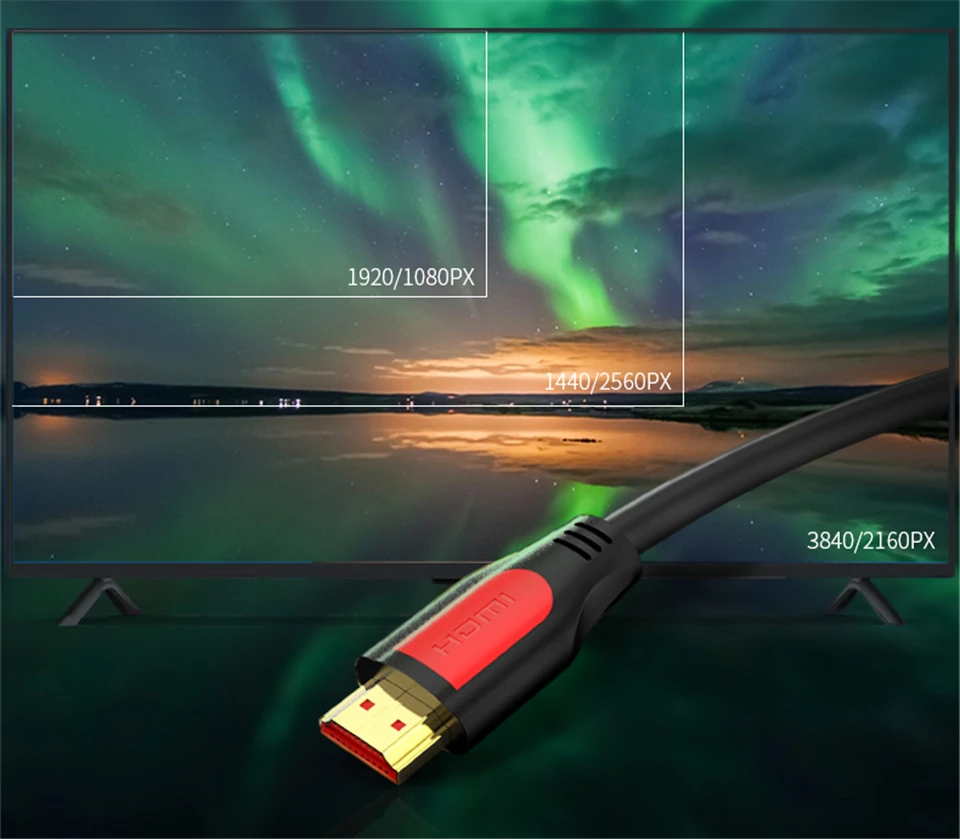 AMPCOM HDMI кабель HDMI в HDMI 2,0 Ultra HD 4 K-60Hz 3D 1080P HDR 4:4:4 ARC Ethernet шнур совместим с HDMI 2.0a 2.0b, 2,0