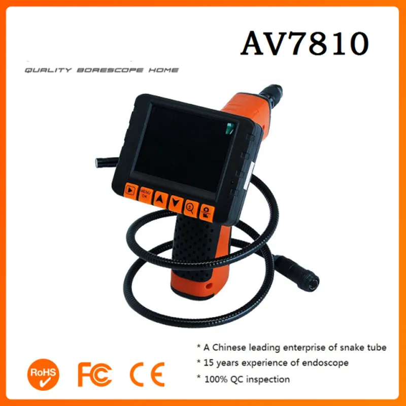 5 мм 450000 пикселей 3 дюймовый TFT монитор AV Портативный эндоскоп|handheld endoscope|av