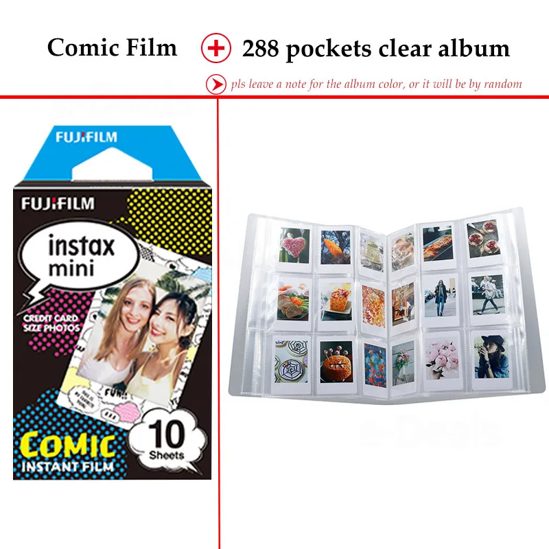 Fujifilm Instax Mini Film комикс 10 листов для 9 8 7s 7c 70 90 25 мгновенная полироидная камера