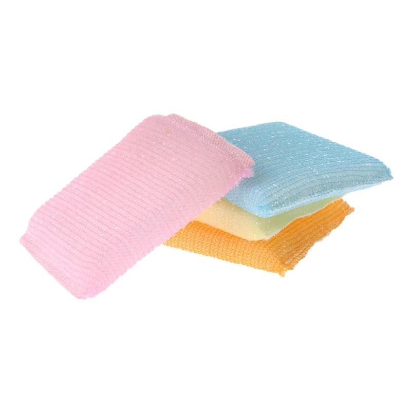 4 шт./компл. мягкая губка мочалки тарелка Кухня Чистка пусковая площадка