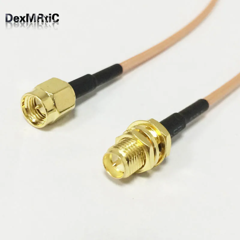 RF RP-SMA женский с штекерным переключателем SMA штекер Соединительный кабель RG316 15 см