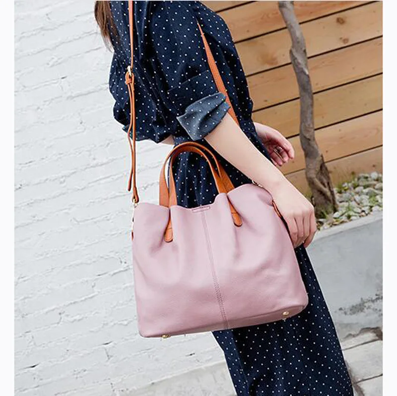 Кожаная женская сумка Новая мода первый слой кожаная сумка портативный ребенок мать сумка Гуанчжоу прямые продажи с фабрики