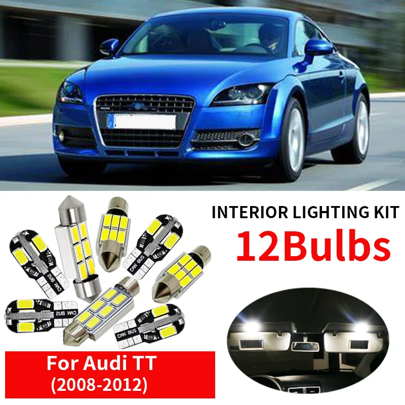 12 шт. лампы для внутреннего освещения Audi TT MK2 2008-2012 гг. | Автомобили и мотоциклы
