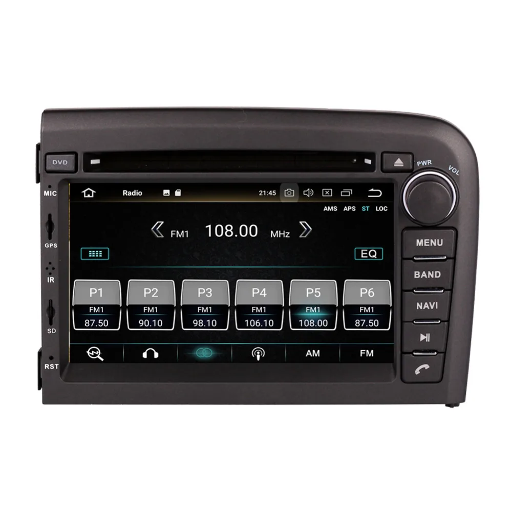 Android 9,0 Восьмиядерный 4 Гб ОЗУ 32 Гб ПЗУ Автомобильный gps навигатор CD dvd-плеер для Volvo S80 1998-2006 Радио Стерео Bluetooth Wifi