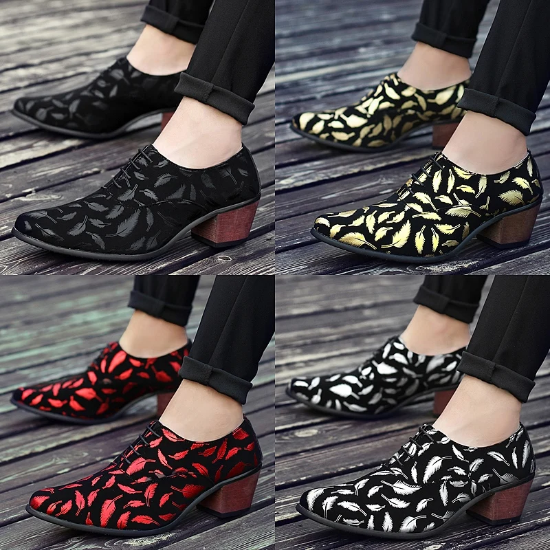 Новые Мужские модельные туфли черные вечерние с острым носком удобные