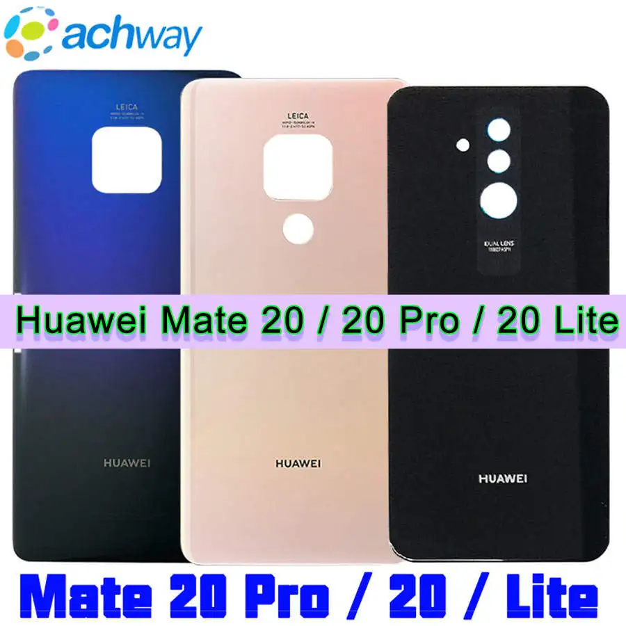 Крышка батарейного отсека для Huawei Mate 20 Lite задняя крышка корпуса Pro заднее стекло |