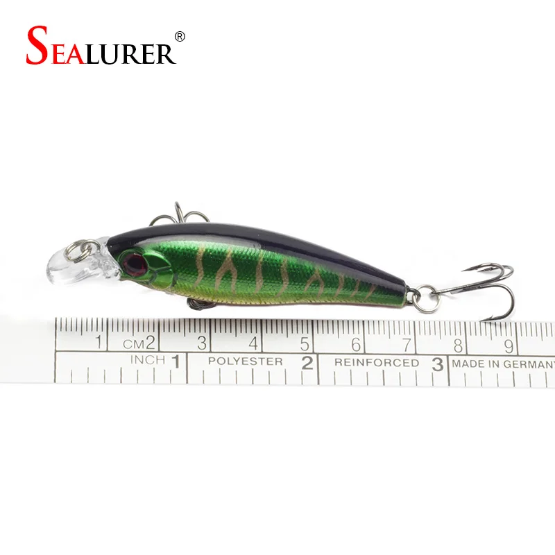 SEALURER гольян рыбалка приманки с 6 # крючки рыбы воблер Pesca снасти Crankbait