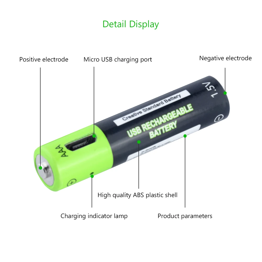 AAA USB перезаряжаемая батарея Lipo 400mAh зарядное устройство кабель игрушки удаленные