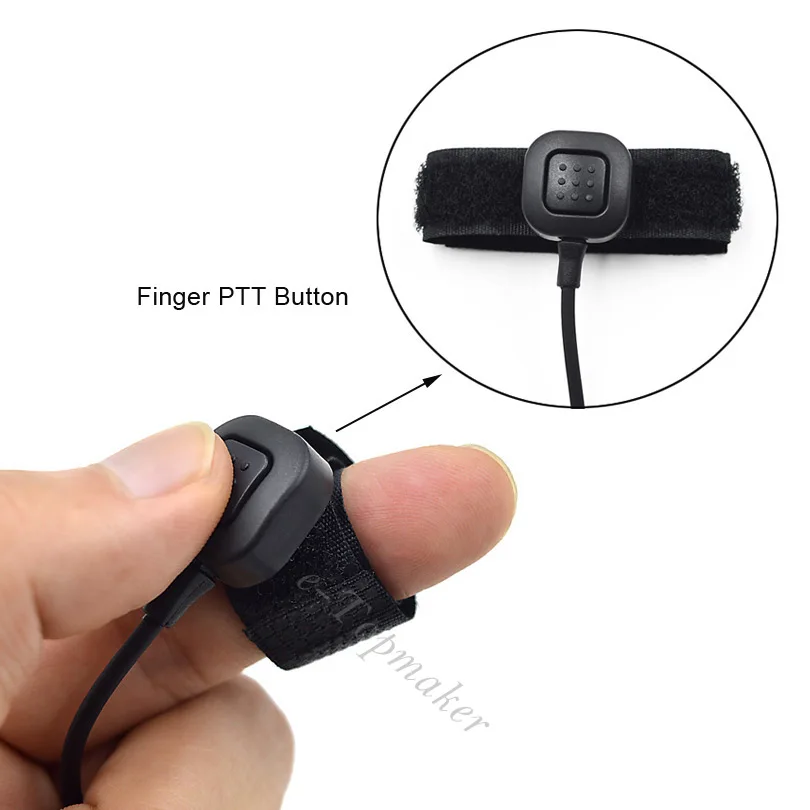 Воздушная трубчатая гарнитура наушники горловина микрофон PTT для портативной