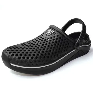 Мужские сандалии, дышащая мужская летняя обувь, мужские садовые Туфли-сабо, обувь, пляжные тапочки, уличная садовая обувь