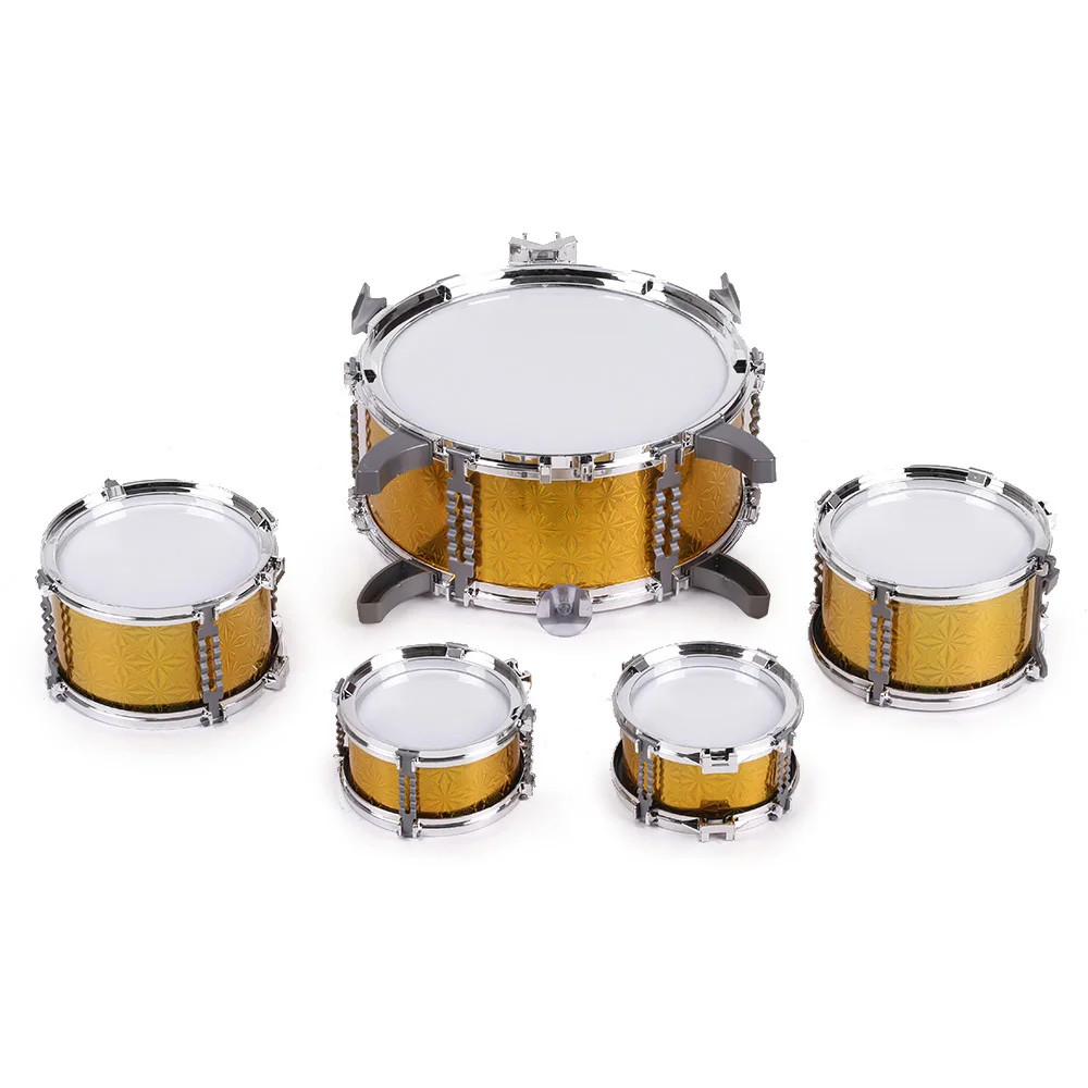 Детский джазовый барабан набор из 5 барабанов с маленькой тарелкой стул