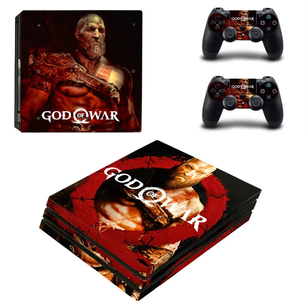 Виниловая наклейка на кожу игровой God of War PS4 Pro для консоли Sony Playstation 4 и 2