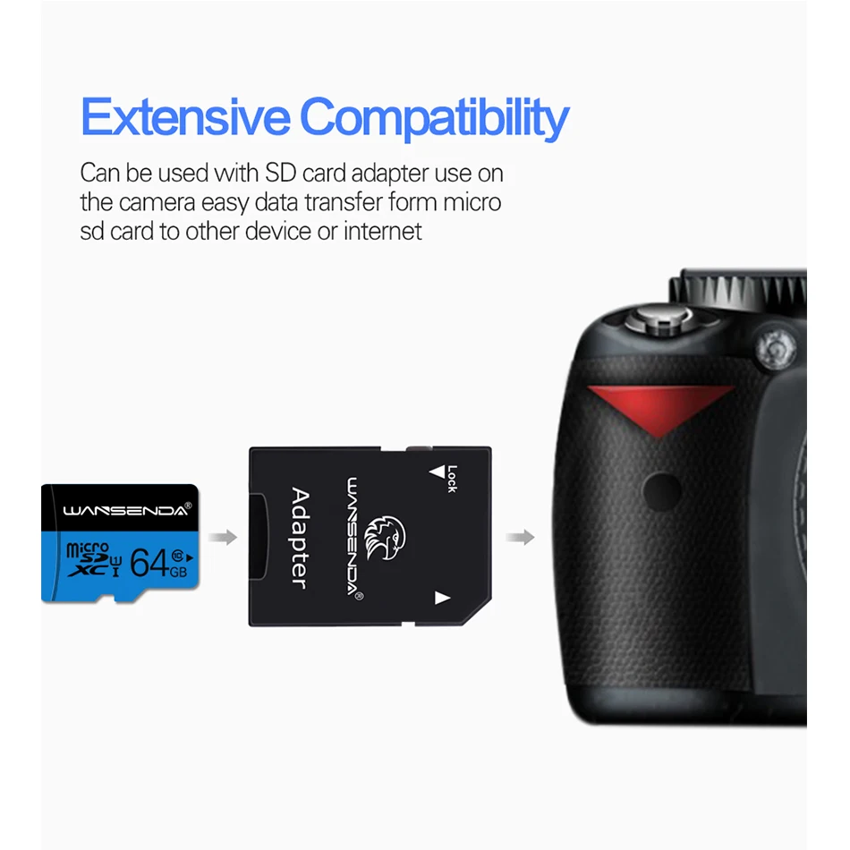 Wansenda карта памяти Micro sd 128 Гб 64 ГБ 32 16 8 4 Улучшенная Высококачественная TF для