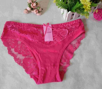 ROSE LY 443 LeafMeiry женское нижнее белье кружевные трусики из чистого хлопка женское Сексуальное белье - Цвет: ROSE