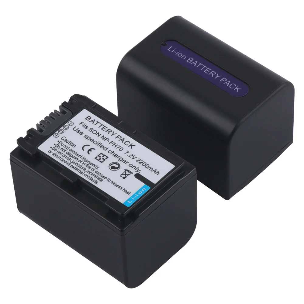 RP2x NP-FH60, NP-FH70 FH30 FH40 FH50 FH60 FH70 Батарея+ USB Зарядное устройство для sony AC-VQH10 HDR-CX500V, DCR-SX41, HC21 DVD103, HDR-SR12