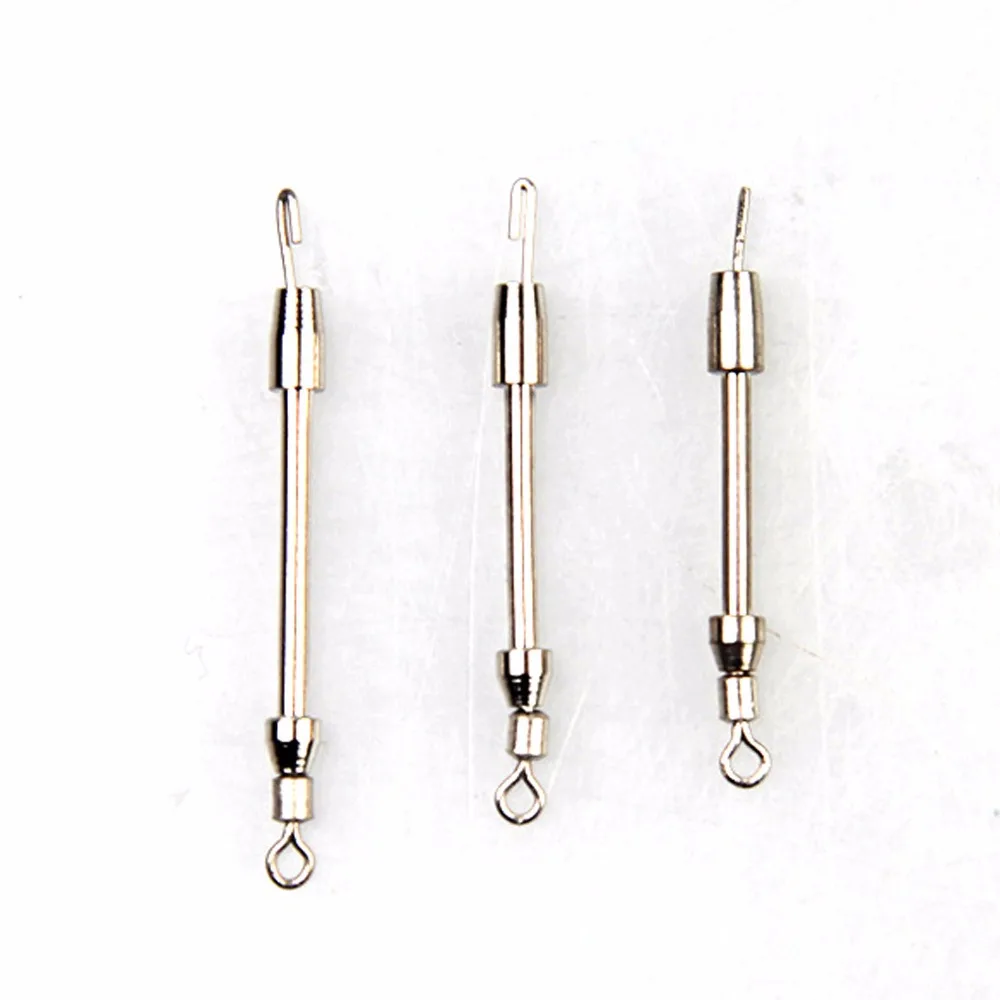 

100Pcs/lot Metal Lead Sheath Tube Fishing Line Quick Pin Fast Winding Pin Fishing Accessories