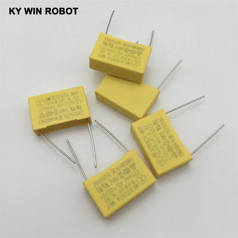 1 шт. расстояние 22 мм 275V 684K 0 68 мкФ 680NF защитного конденсатора|safety capacitor|680nf capacitor275v