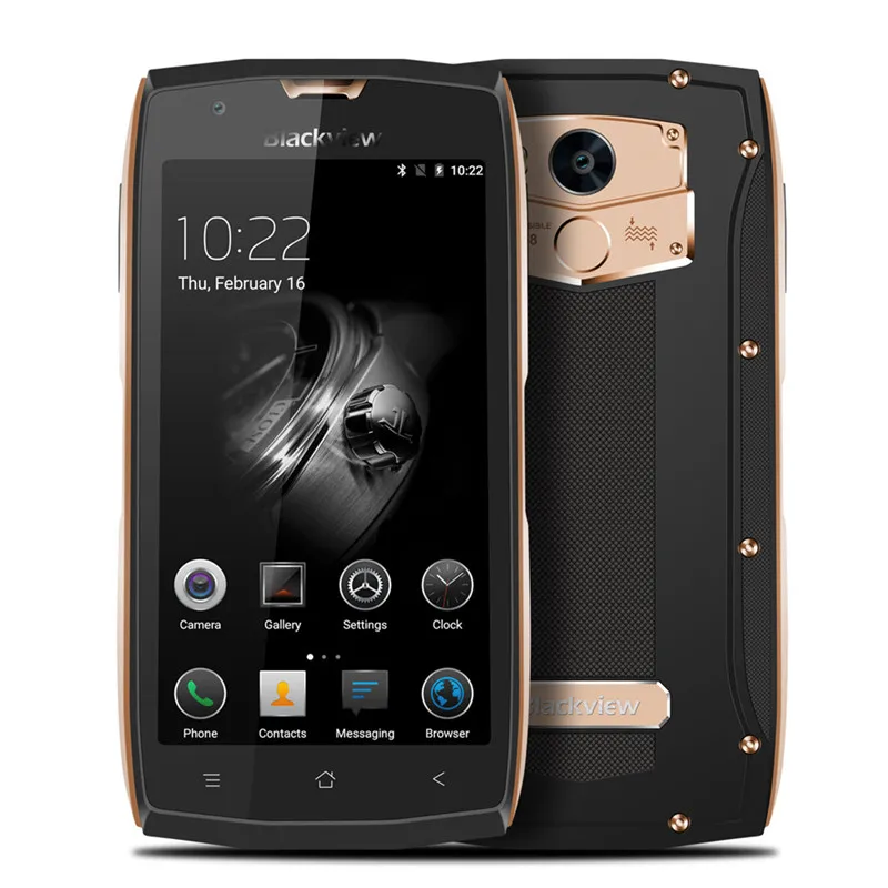 Золотой Blackview BV7000 Pro IP68 Водонепроницаемый 4G ram 64G rom MT6750T Восьмиядерный Android 6,0 1920*1080 5,0 дюймов 13.0MP 4G LTE смартфон - Цвет: Золотой