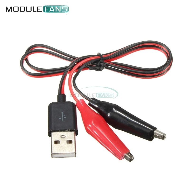 Испытательные зажимы типа крокодил к USB разъему папа кабель адаптера 60 см