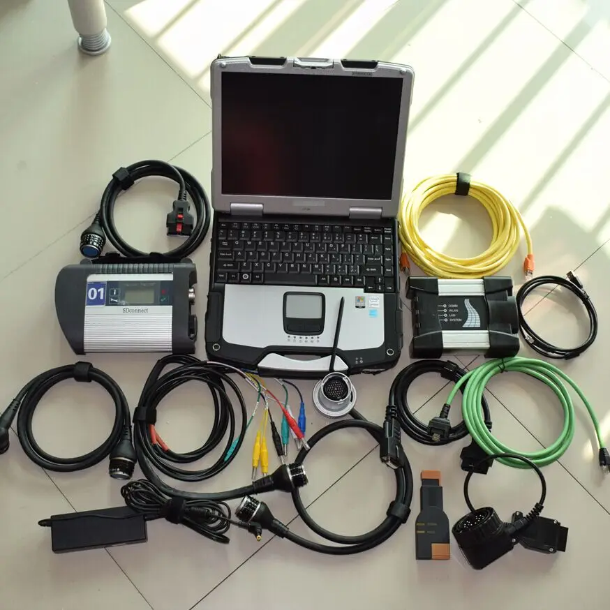 Новейшая модель Диагностический Mb Star c4 Sd Connect Compact 4 для Bmw Icom следующий b c 1 ТБ HDD